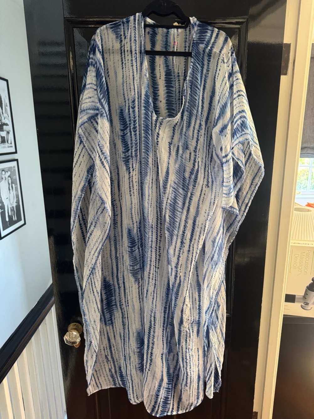 Blue Tie-Dye caftan